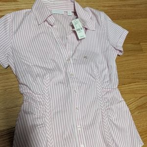 NWT pink and white button down by New York & Co
